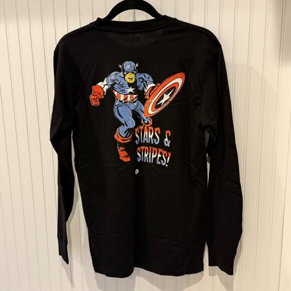 Stance Unisex Long Sleeve Small Tee Captain America - Picture 3 of 3